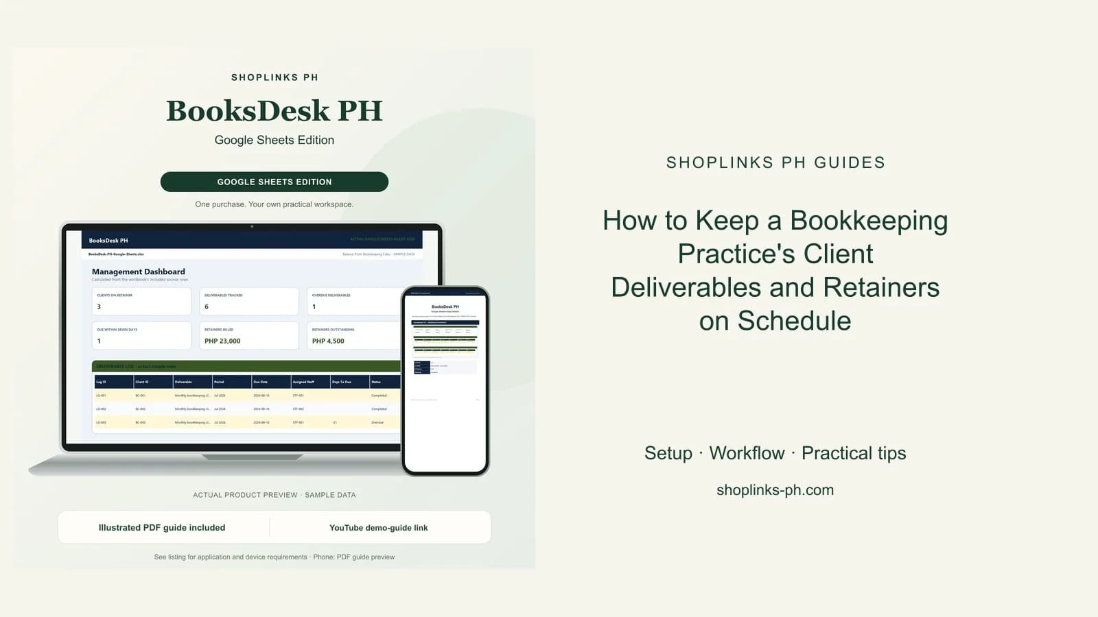 How to Keep a Bookkeeping Practice's Client Deliverables and Retainers on Schedule cover