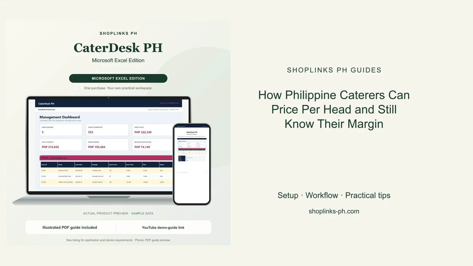 How Philippine Caterers Can Price Per Head and Still Know Their Margin cover