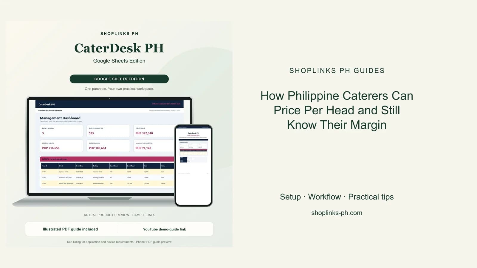 How Philippine Caterers Can Price Per Head and Still Know Their Margin cover