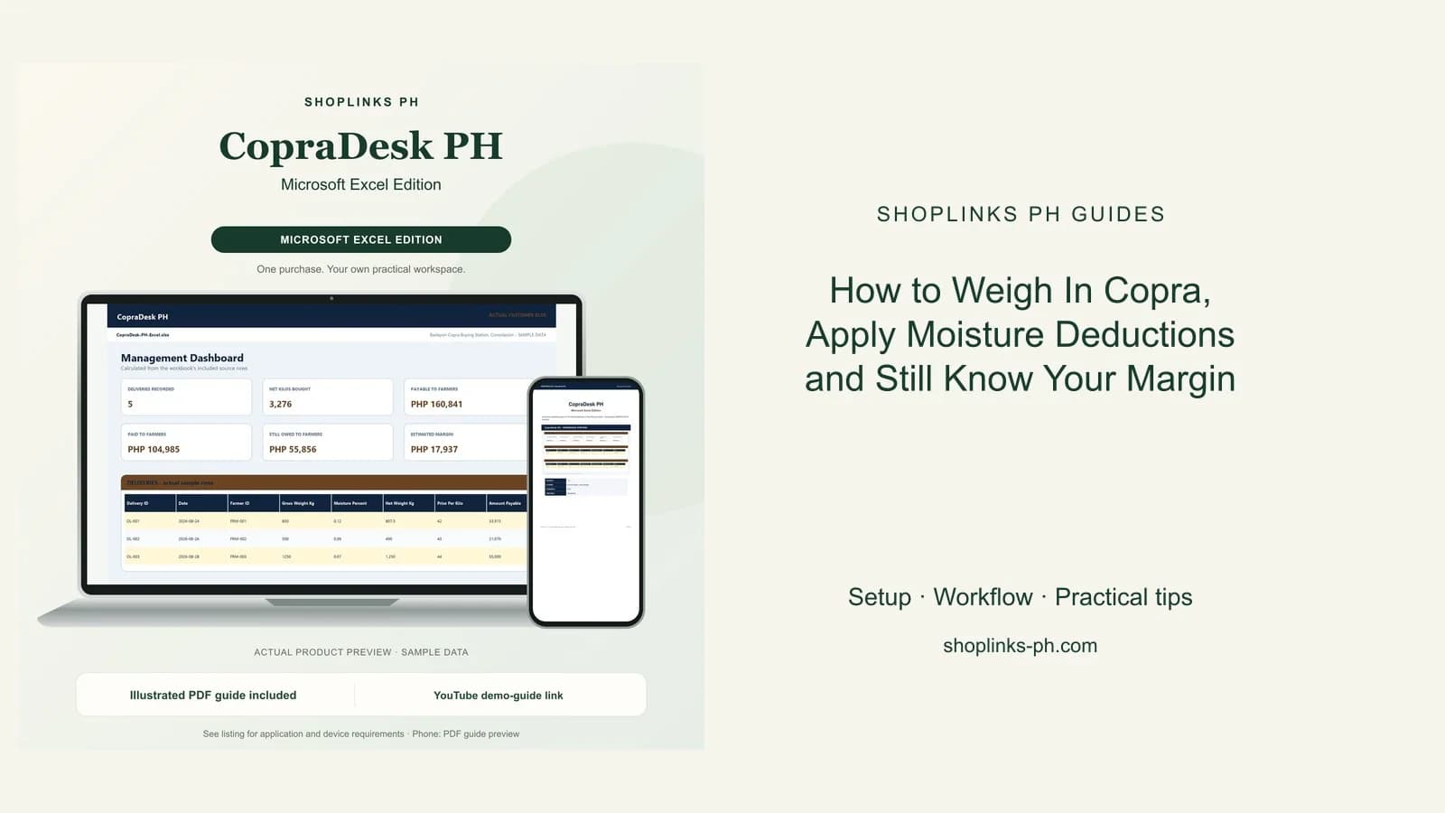 How to Weigh In Copra, Apply Moisture Deductions and Still Know Your Margin cover