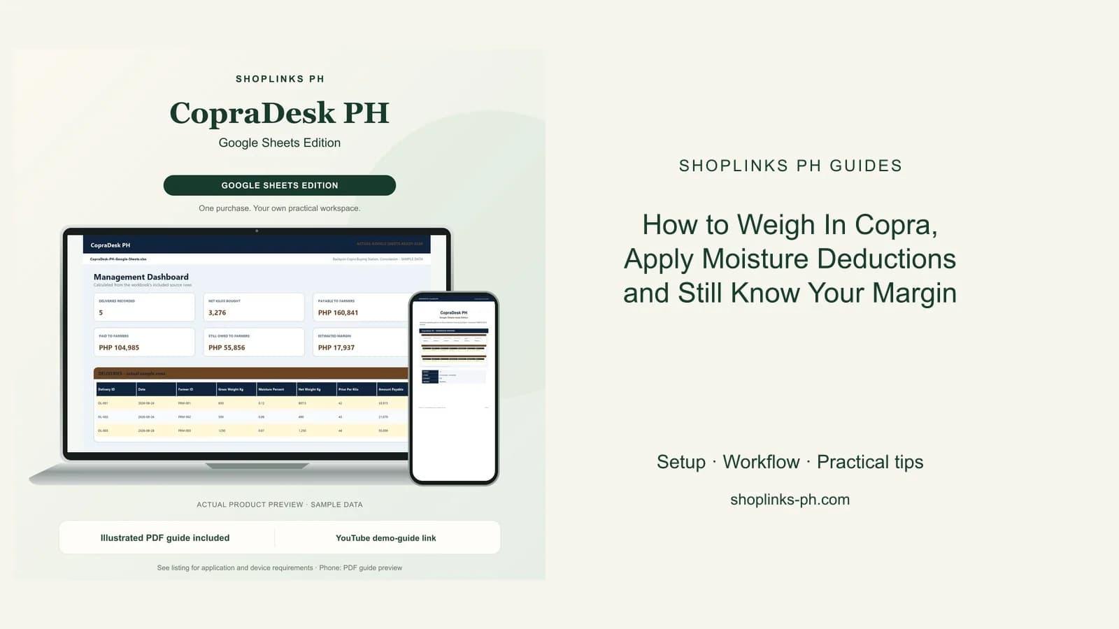 How to Weigh In Copra, Apply Moisture Deductions and Still Know Your Margin cover