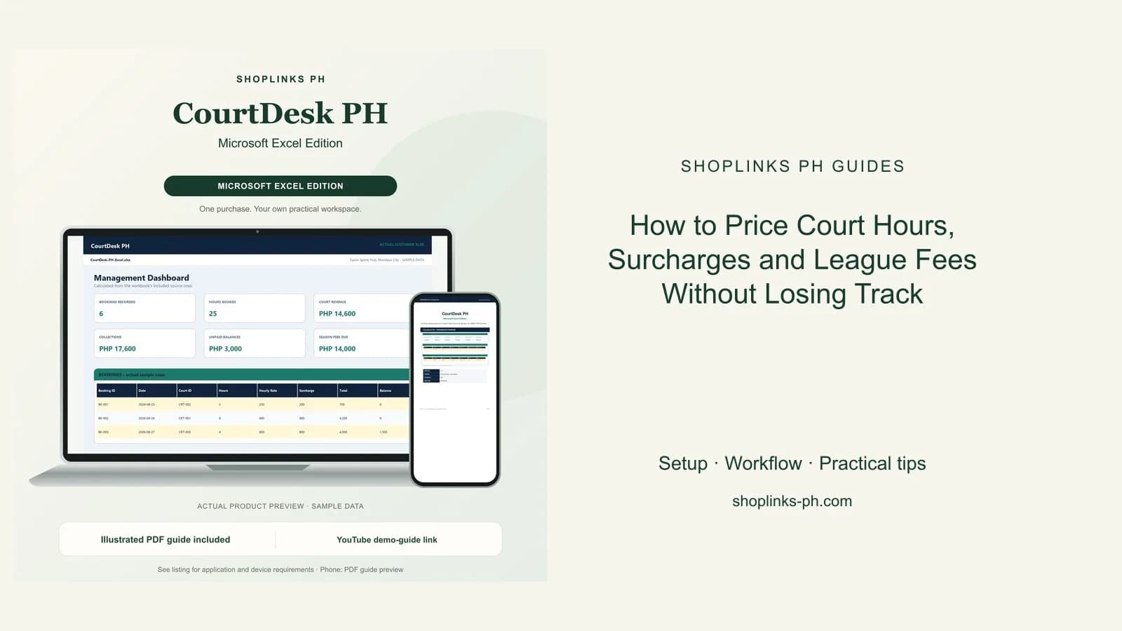 How to Price Court Hours, Surcharges and League Fees Without Losing Track cover
