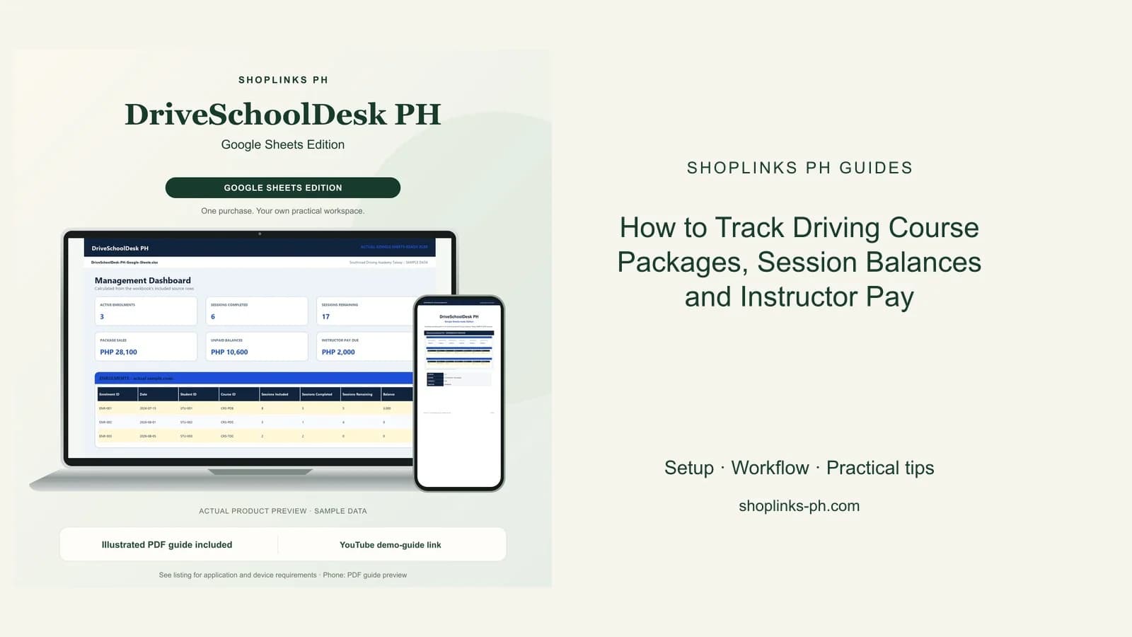 How to Track Driving Course Packages, Session Balances and Instructor Pay cover