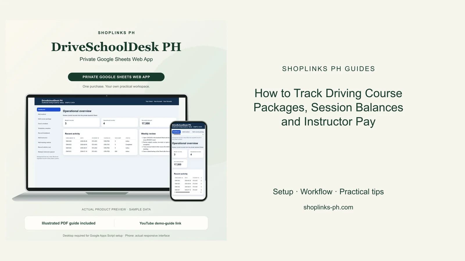 How to Track Driving Course Packages, Session Balances and Instructor Pay cover