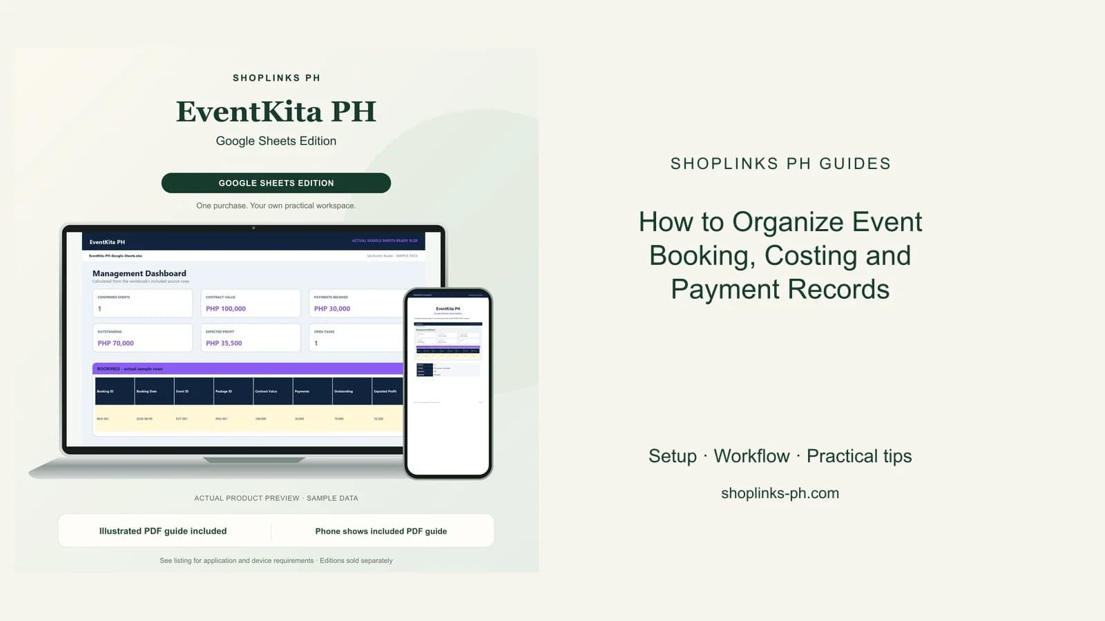 How to Organize Event Booking, Costing and Payment Records cover
