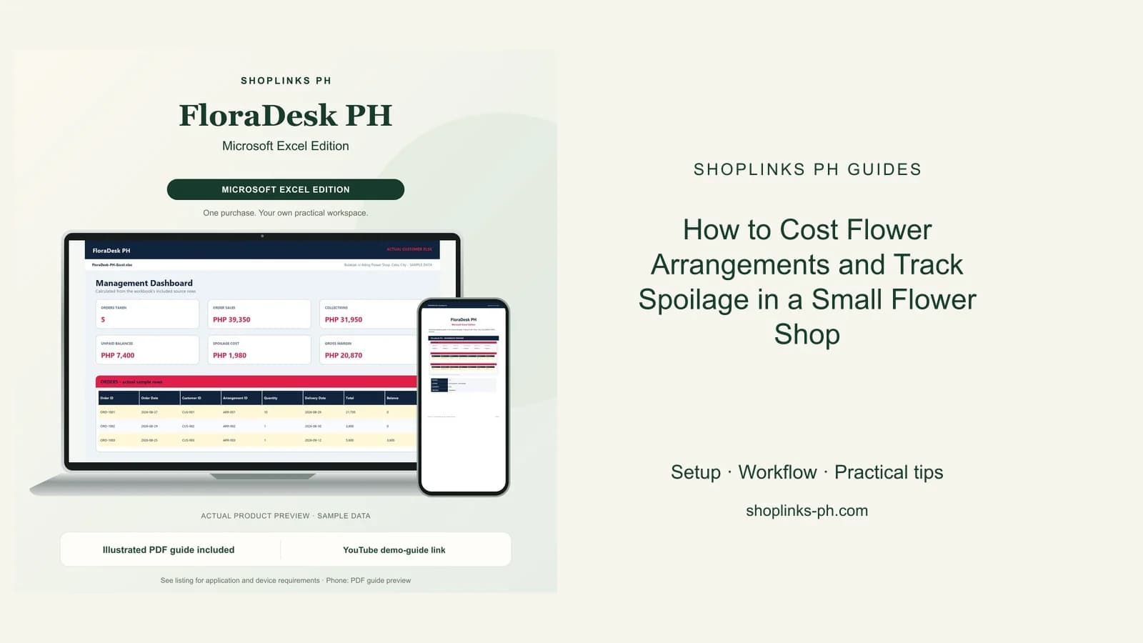 How to Cost Flower Arrangements and Track Spoilage in a Small Flower Shop cover