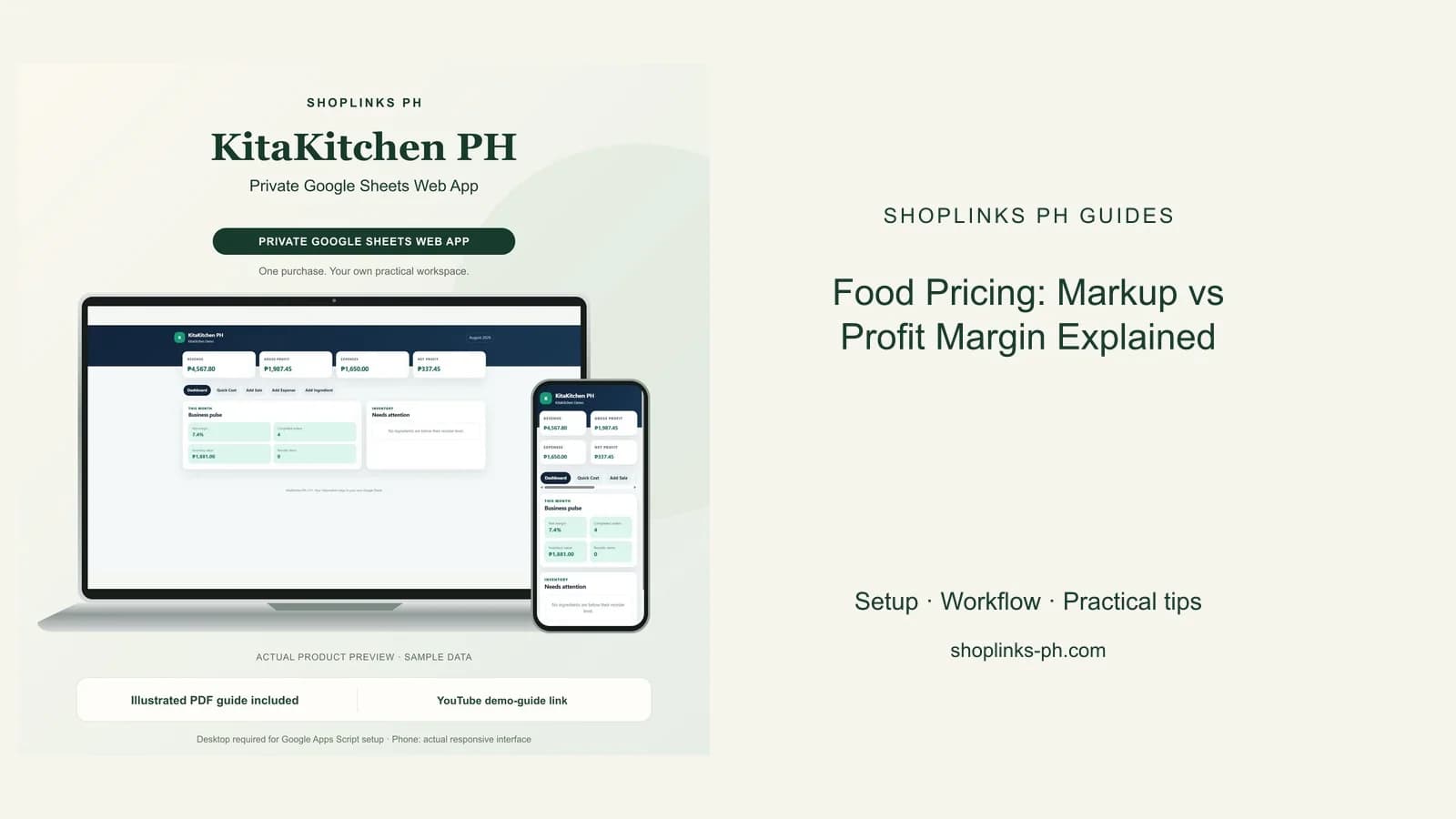 Food Pricing: Markup vs Profit Margin Explained cover