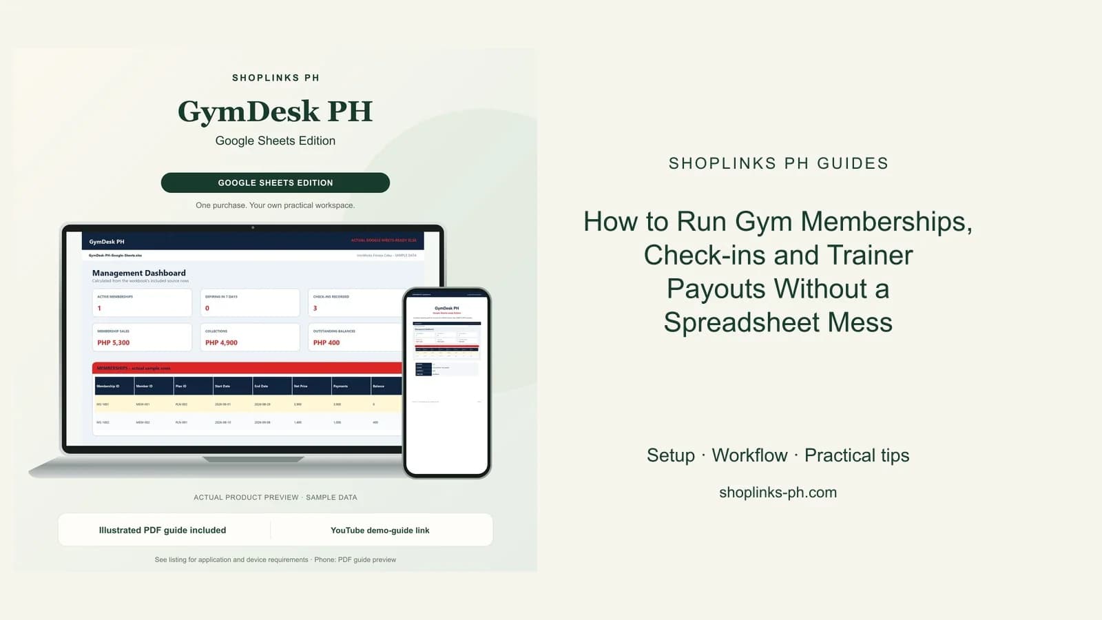 How to Run Gym Memberships, Check-ins and Trainer Payouts Without a Spreadsheet Mess cover