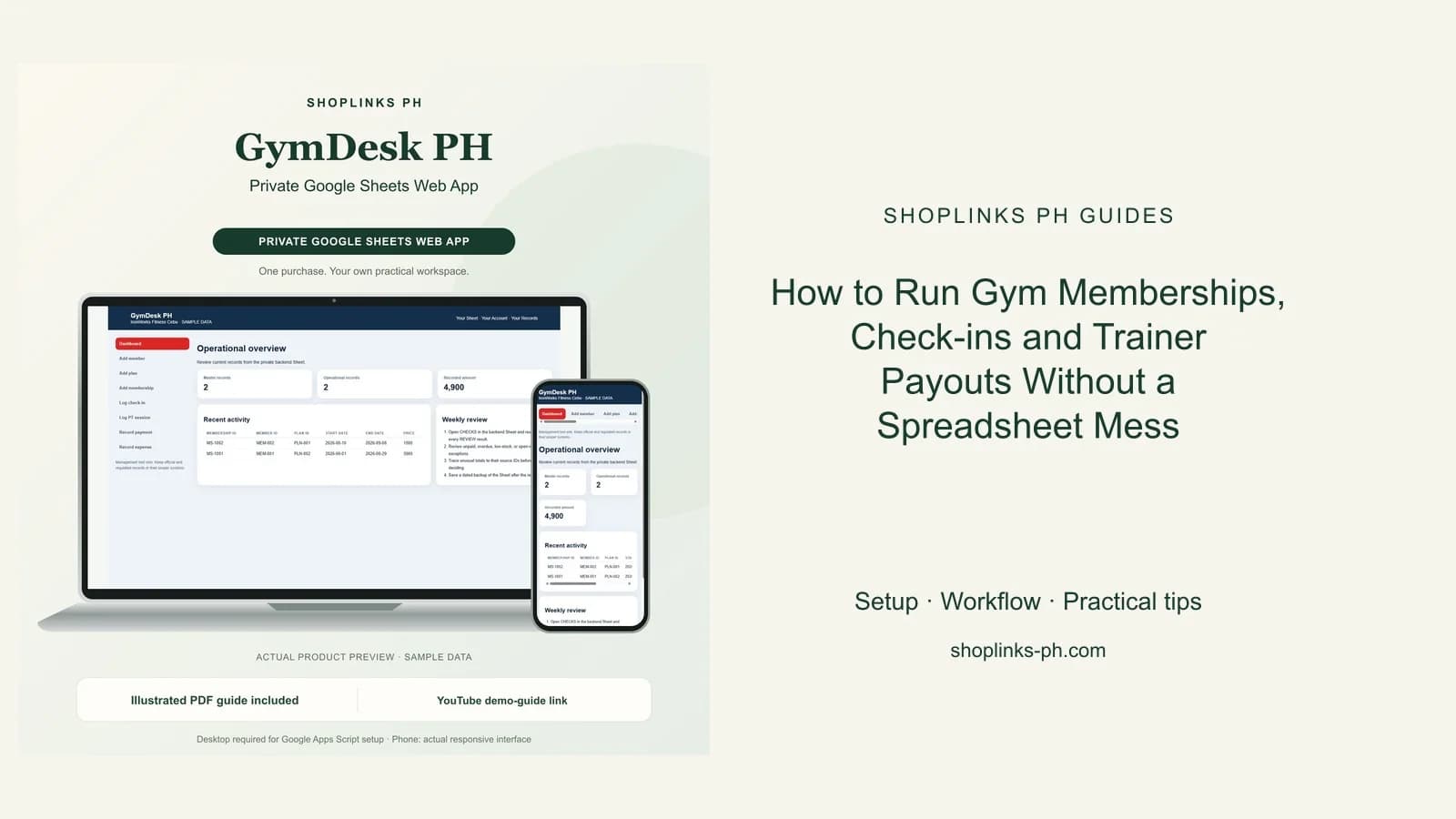 How to Run Gym Memberships, Check-ins and Trainer Payouts Without a Spreadsheet Mess cover