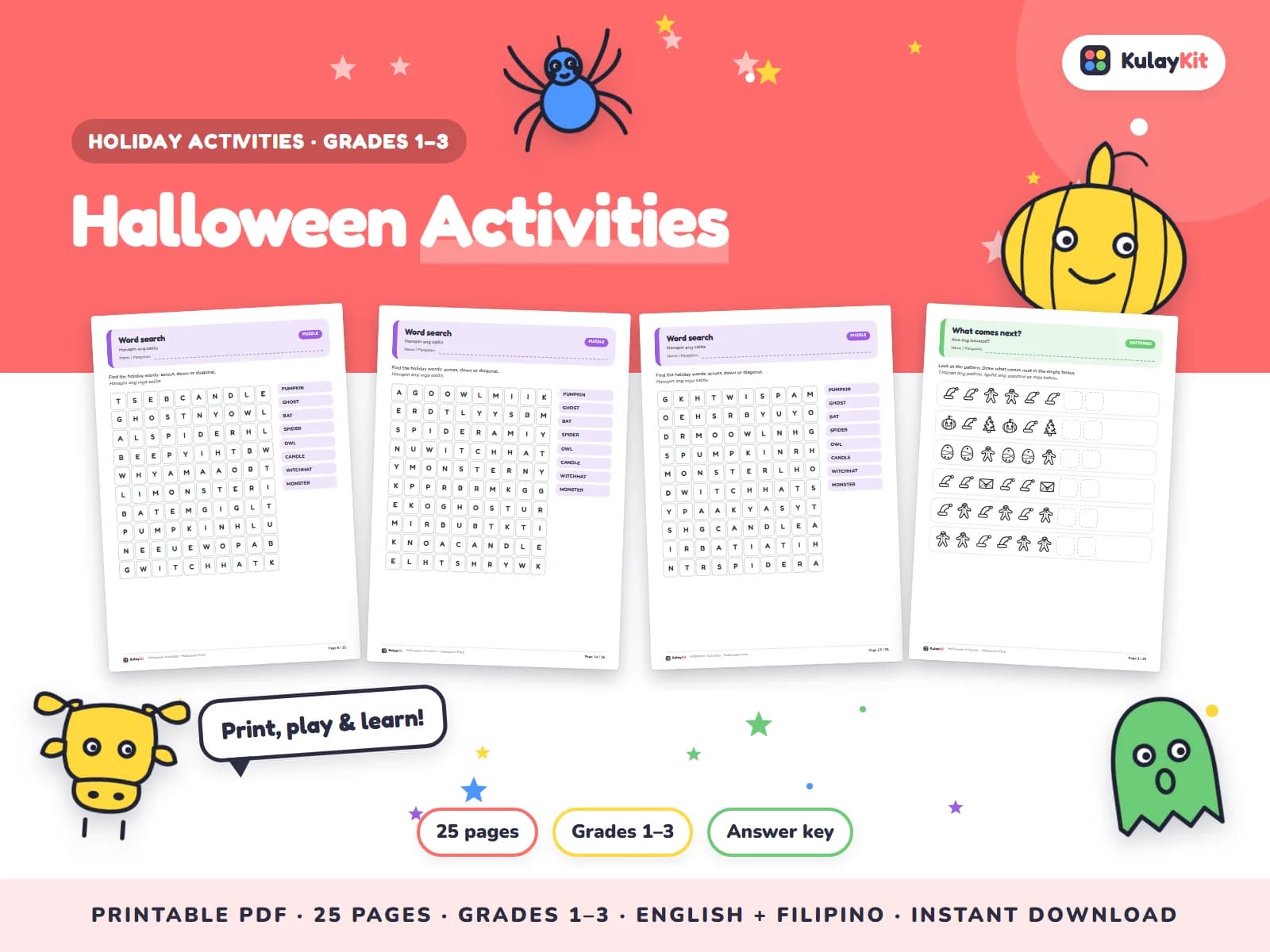 Halloween Activities Printable for Grades 1–3 — ShopLinks PH