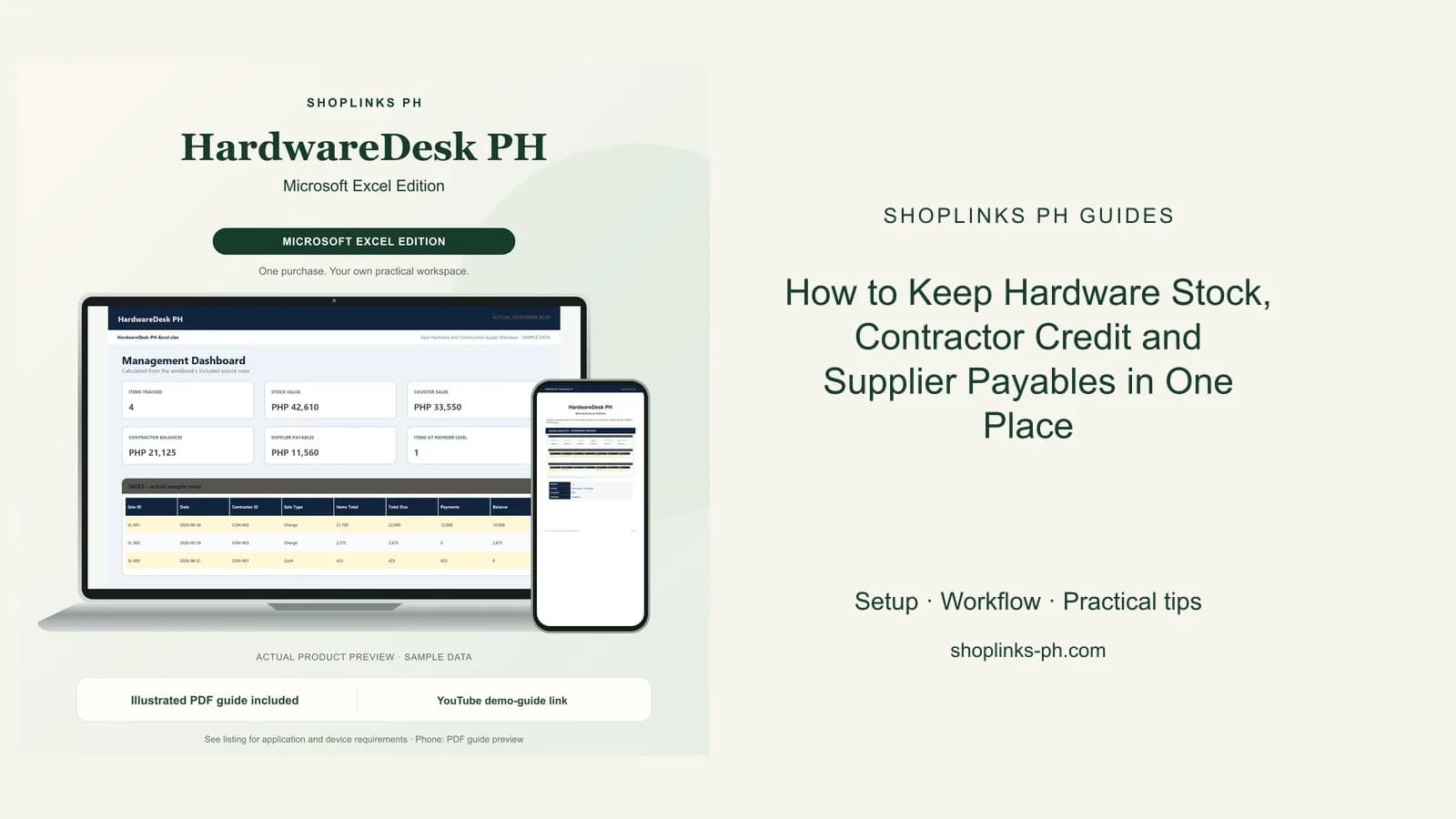 How to Keep Hardware Stock, Contractor Credit and Supplier Payables in One Place cover