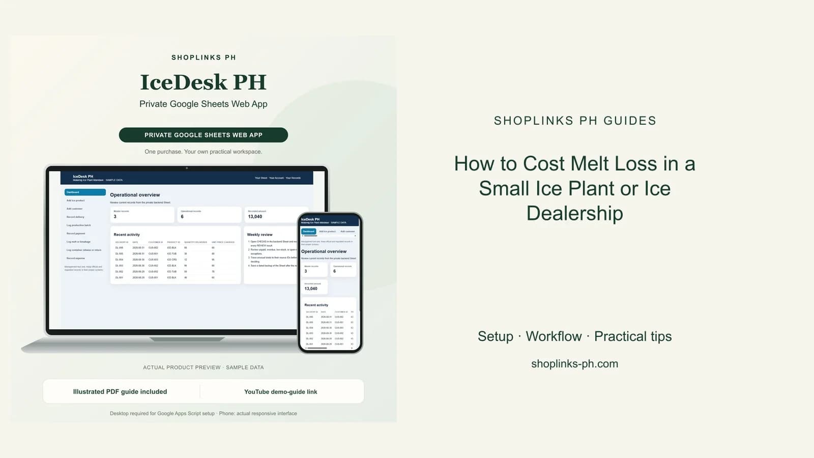 How to Cost Melt Loss in a Small Ice Plant or Ice Dealership cover
