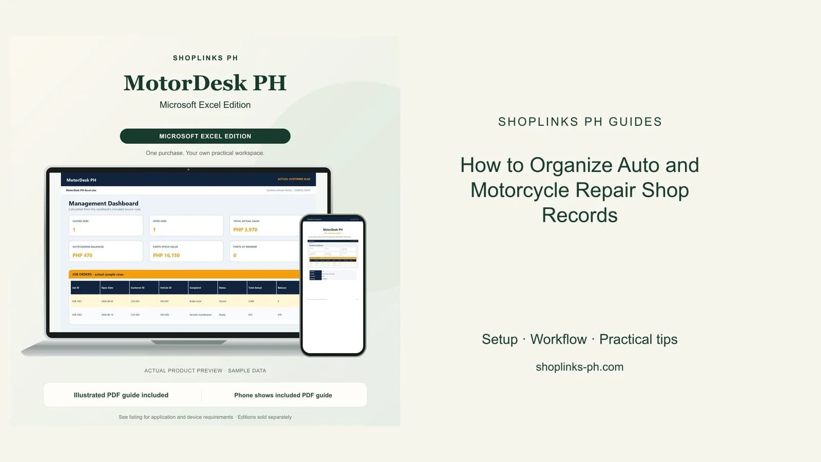 How to Organize Auto and Motorcycle Repair Shop Records cover