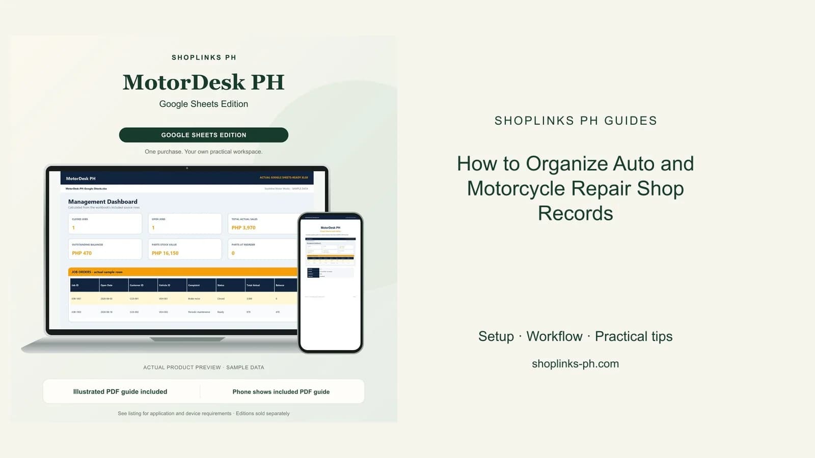 How to Organize Auto and Motorcycle Repair Shop Records cover