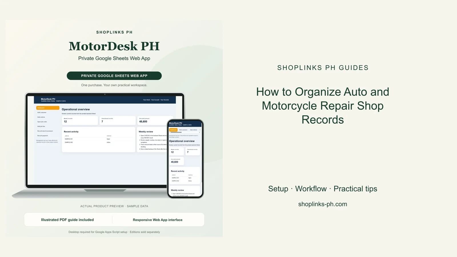 How to Organize Auto and Motorcycle Repair Shop Records cover
