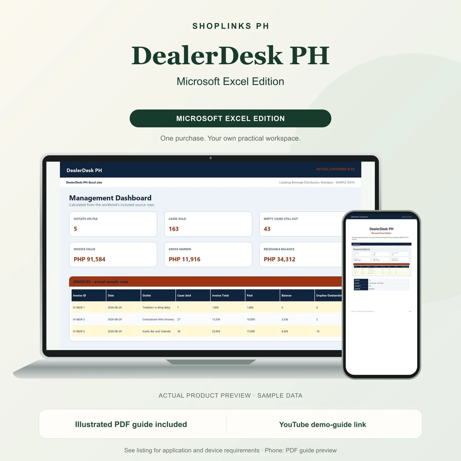 DealerDesk PH - Microsoft Excel Edition product preview