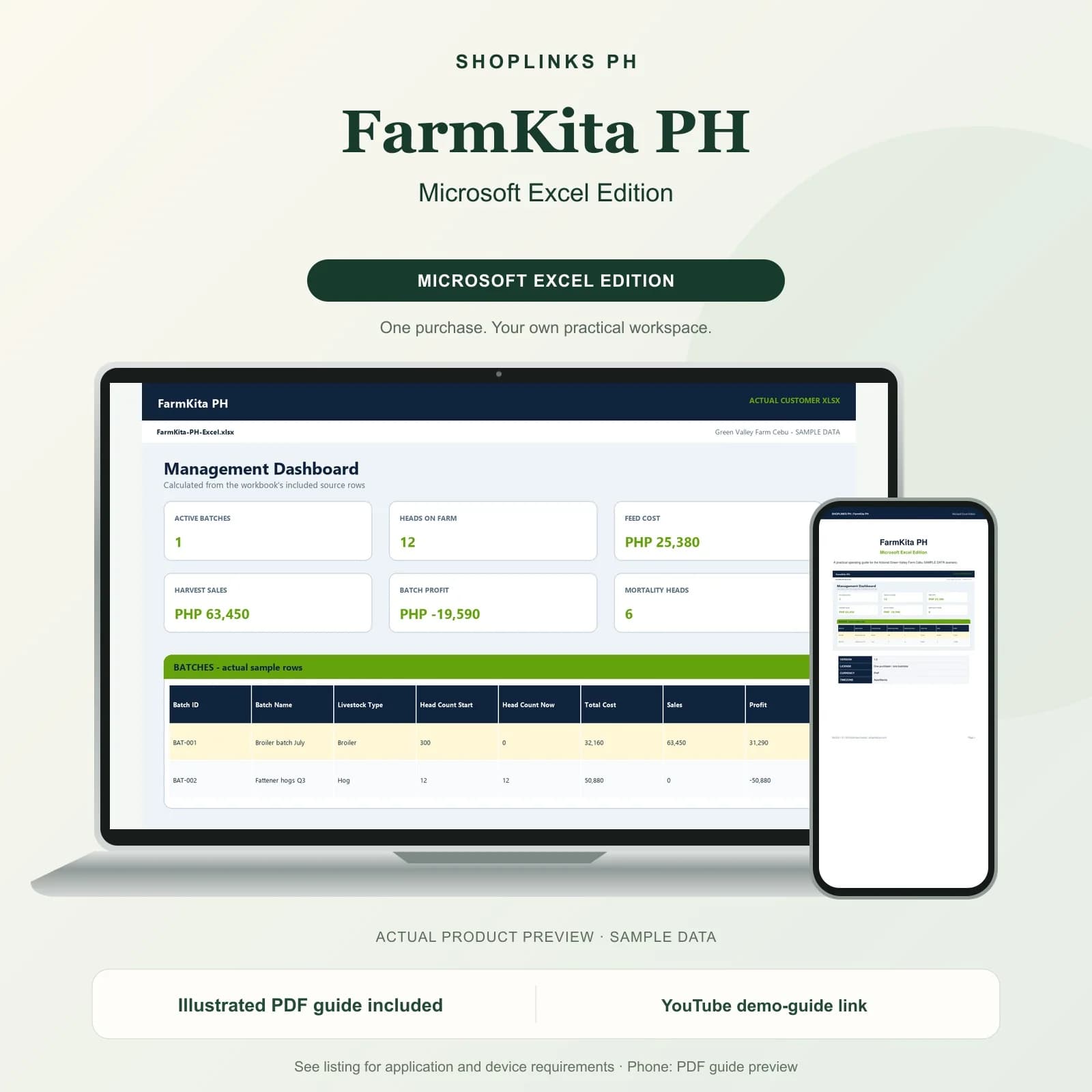 FarmKita PH - Microsoft Excel Edition product preview