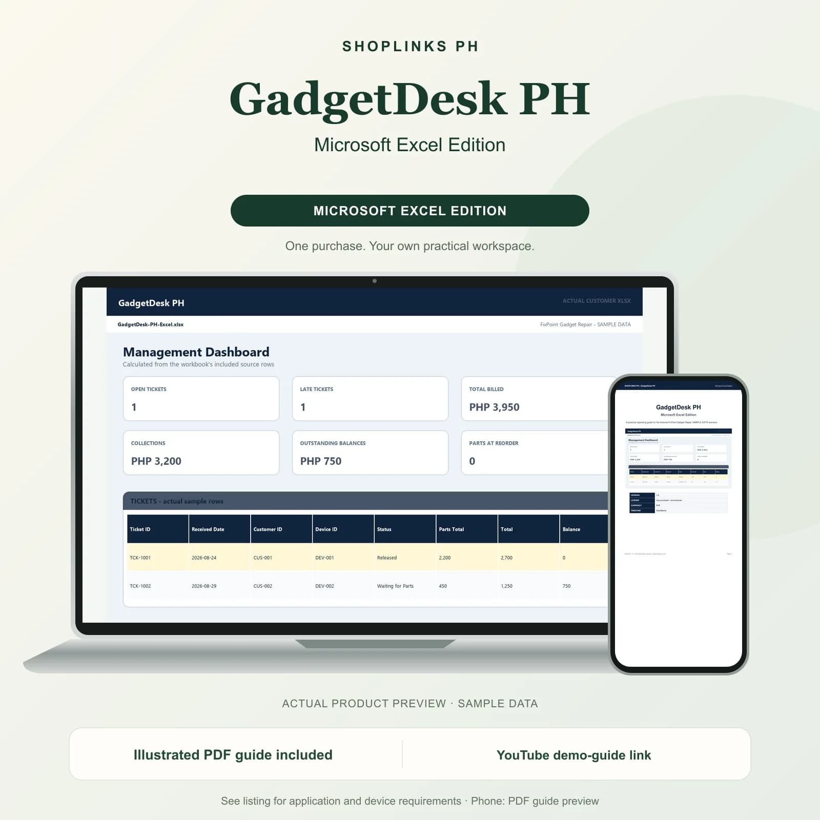 GadgetDesk PH - Microsoft Excel Edition product preview