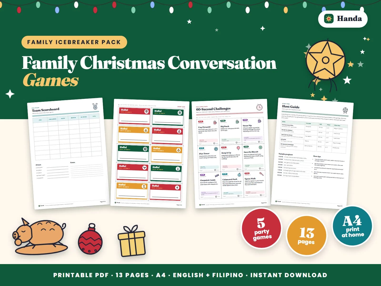 Conversation and team games that get the whole family talking.