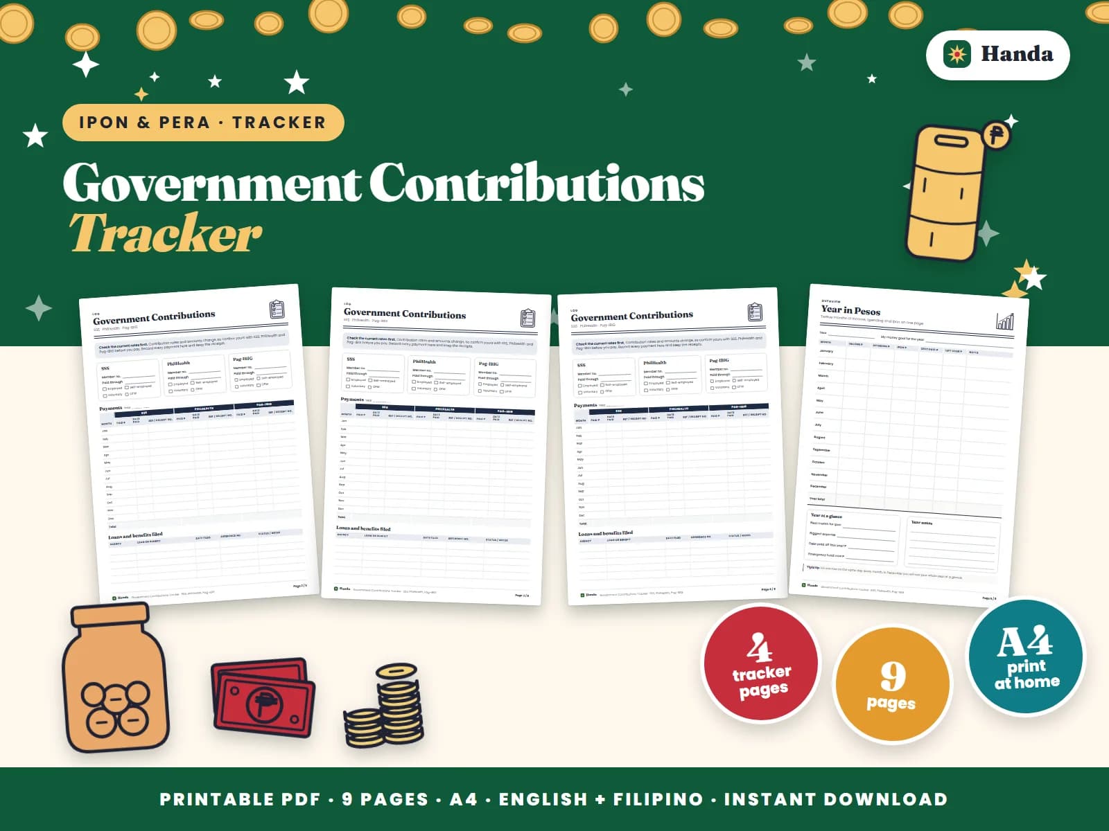 Keep a record of your SSS, PhilHealth and Pag-IBIG payments month by month.