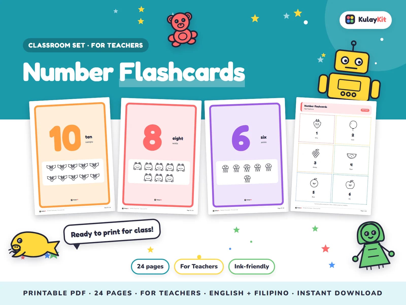 Ready-to-print classroom tools for teachers.