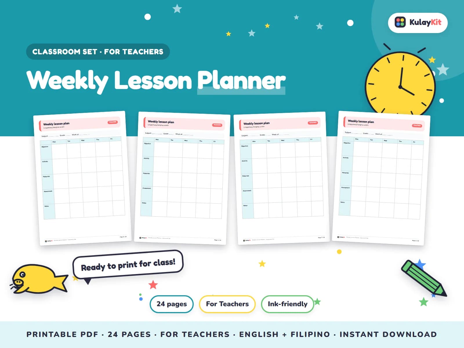 Ready-to-print classroom tools for teachers.