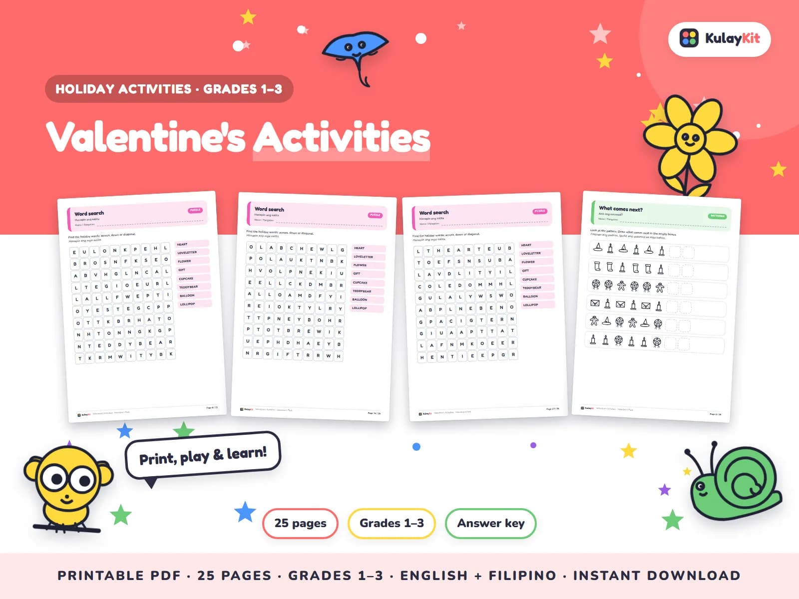 Holiday activities for the Philippine calendar.