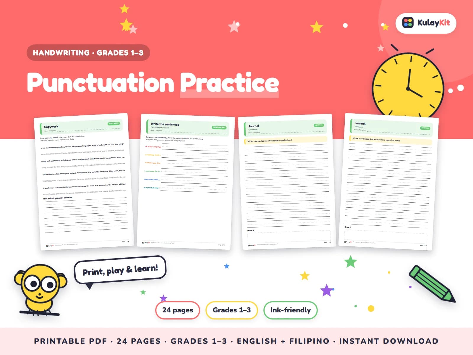 Tracing and handwriting practice that builds confident, neat writing.