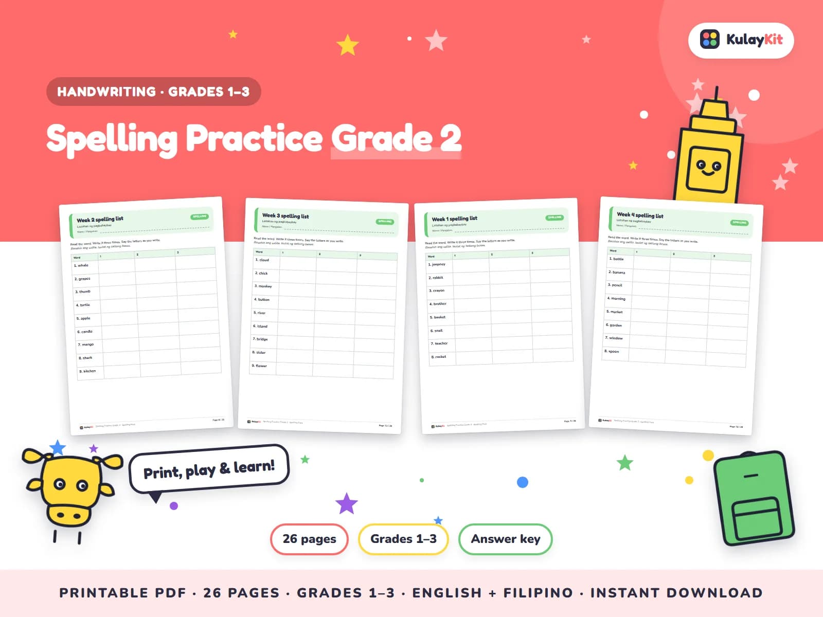 Tracing and handwriting practice that builds confident, neat writing.