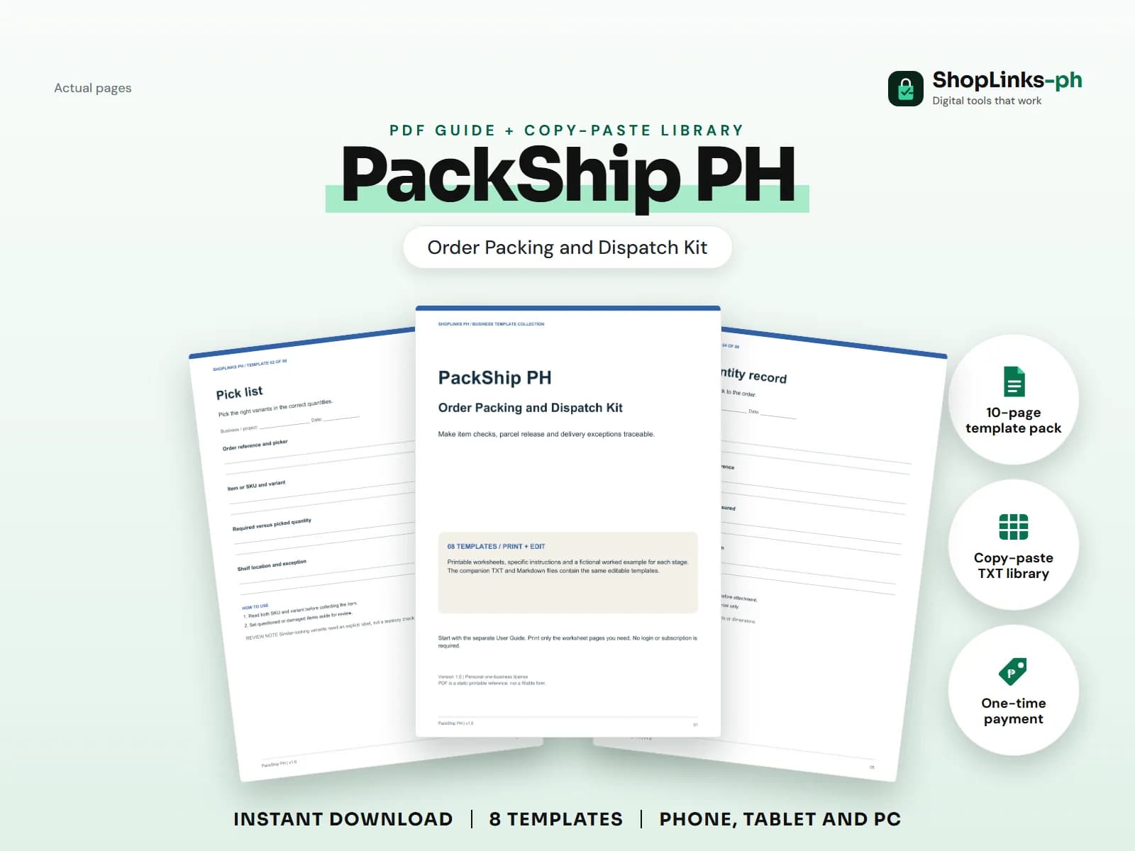 Make item checks, parcel release and delivery exceptions traceable.