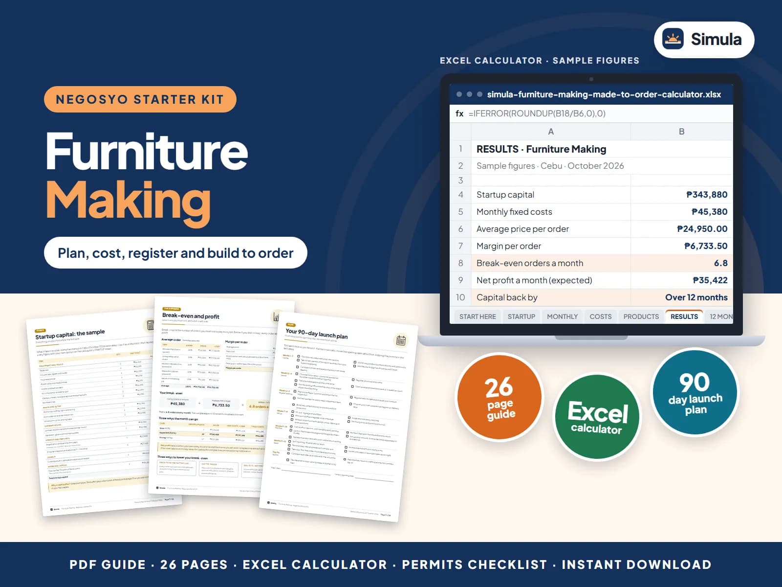 Plan, cost, register and build to order