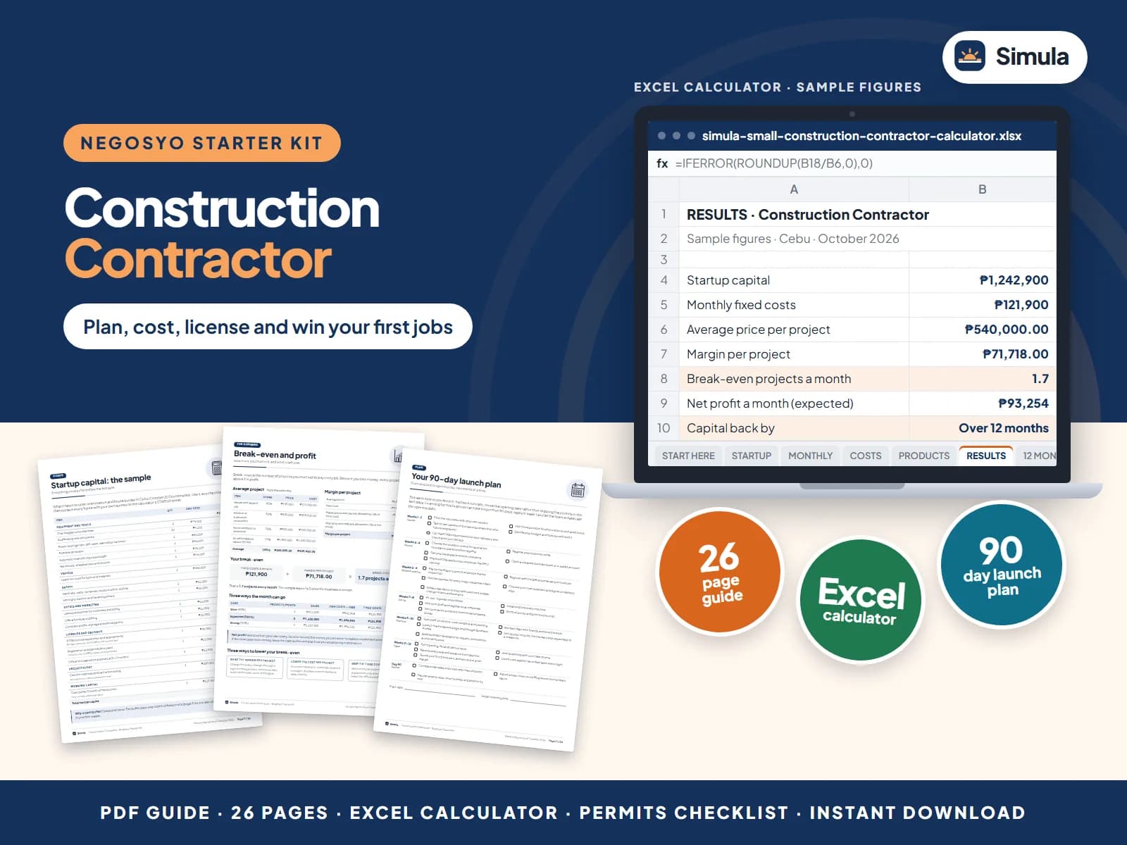 Plan, cost, license and win your first jobs