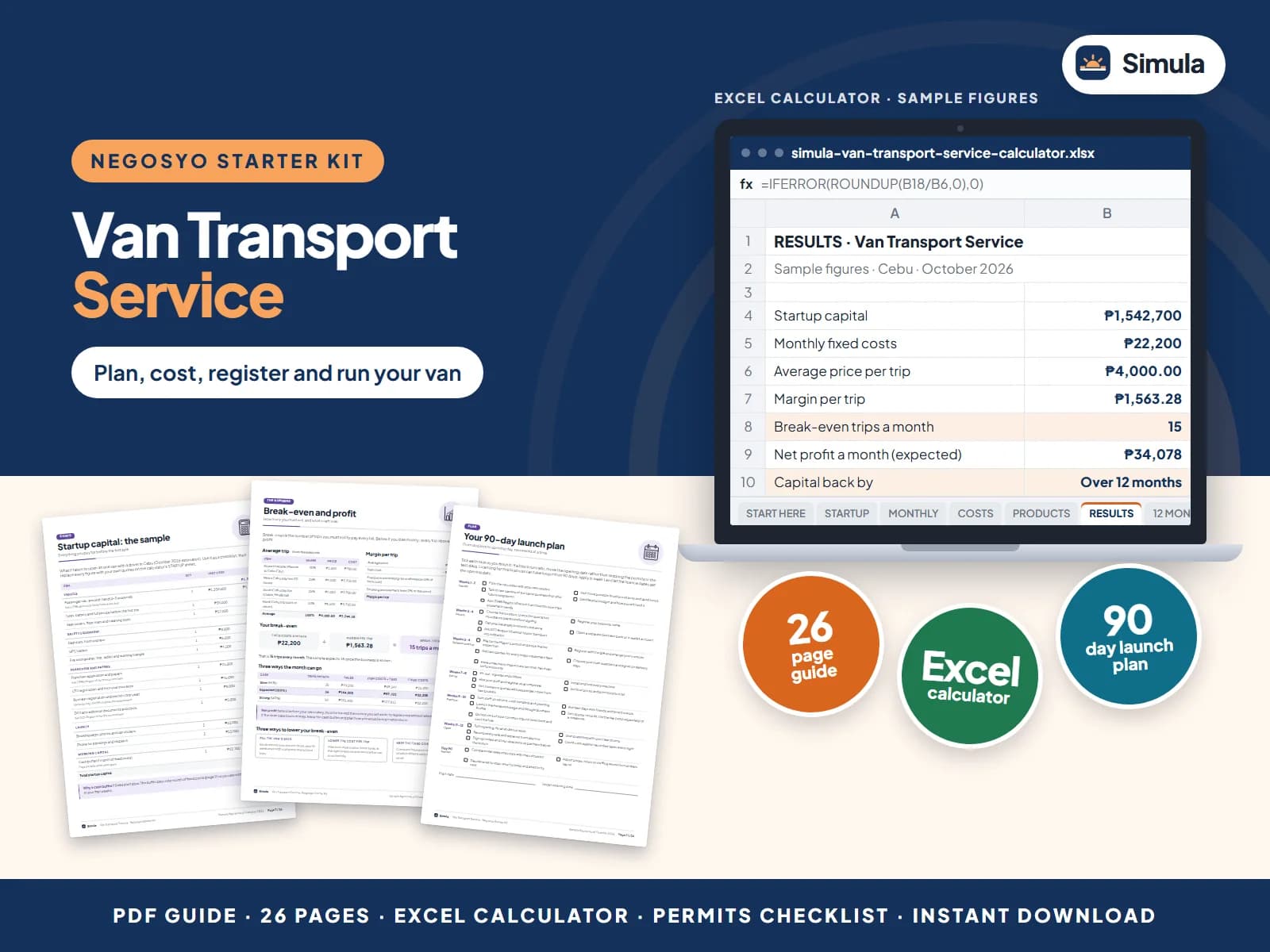 Plan, cost, register and run your van
