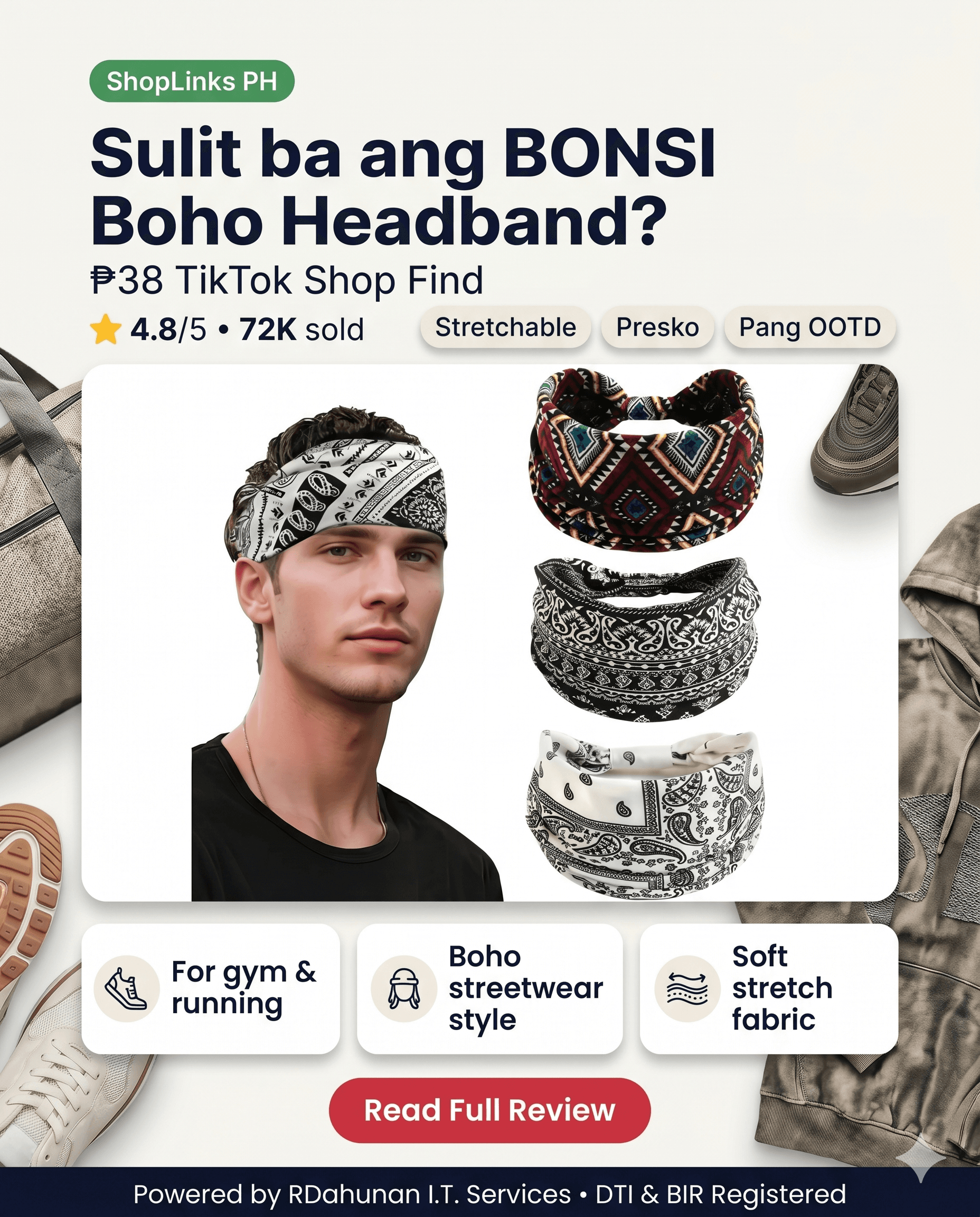 Sulit ba ang BONSI Boho Headband sa ₱38? cover