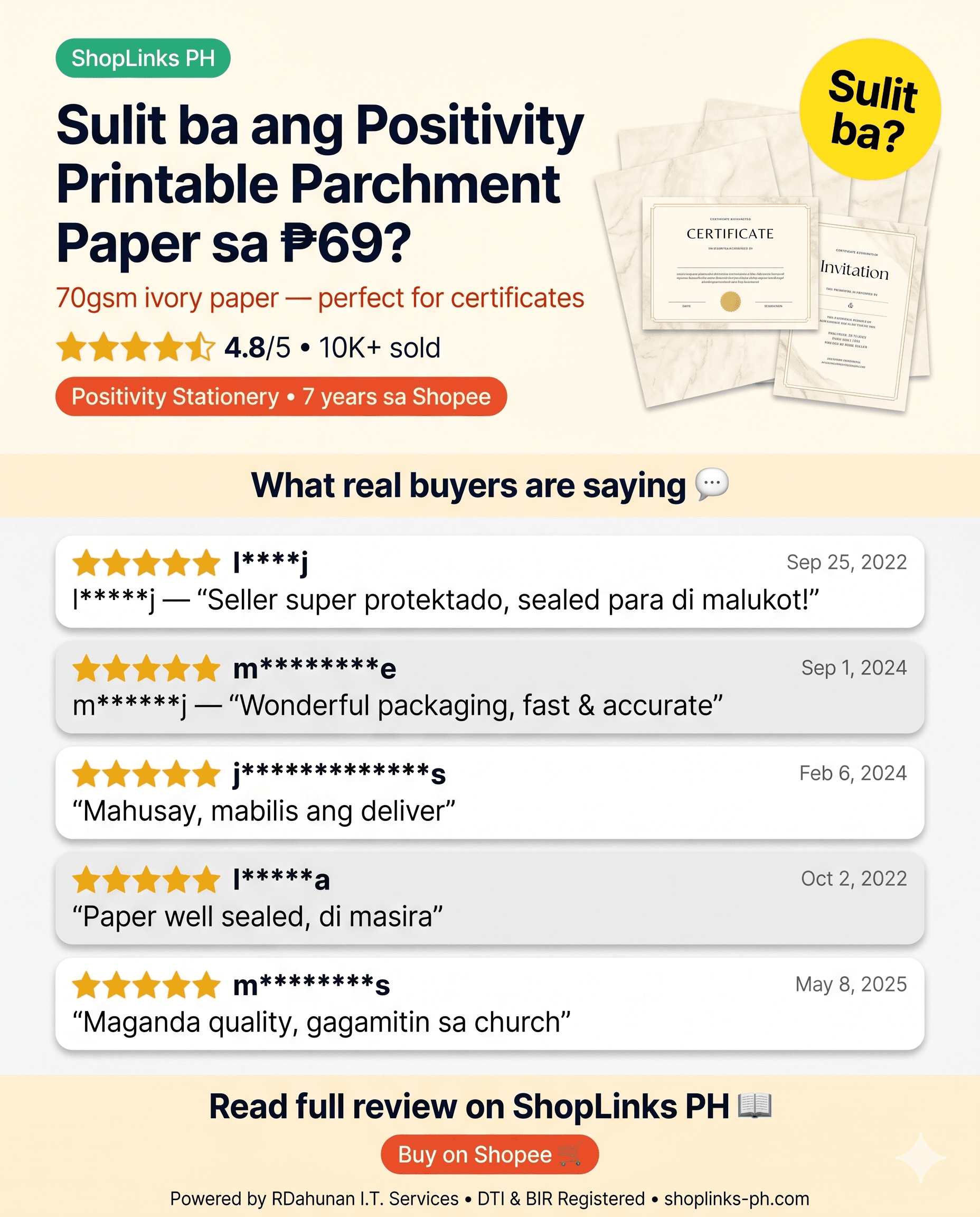Sulit ba ang Positivity Printable Parchment Paper? cover