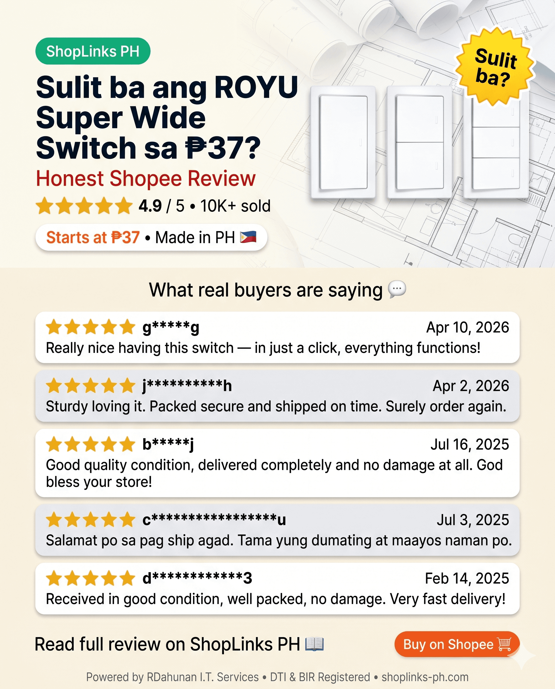Sulit ba ang ROYU Super Wide Switch sa ₱37? cover