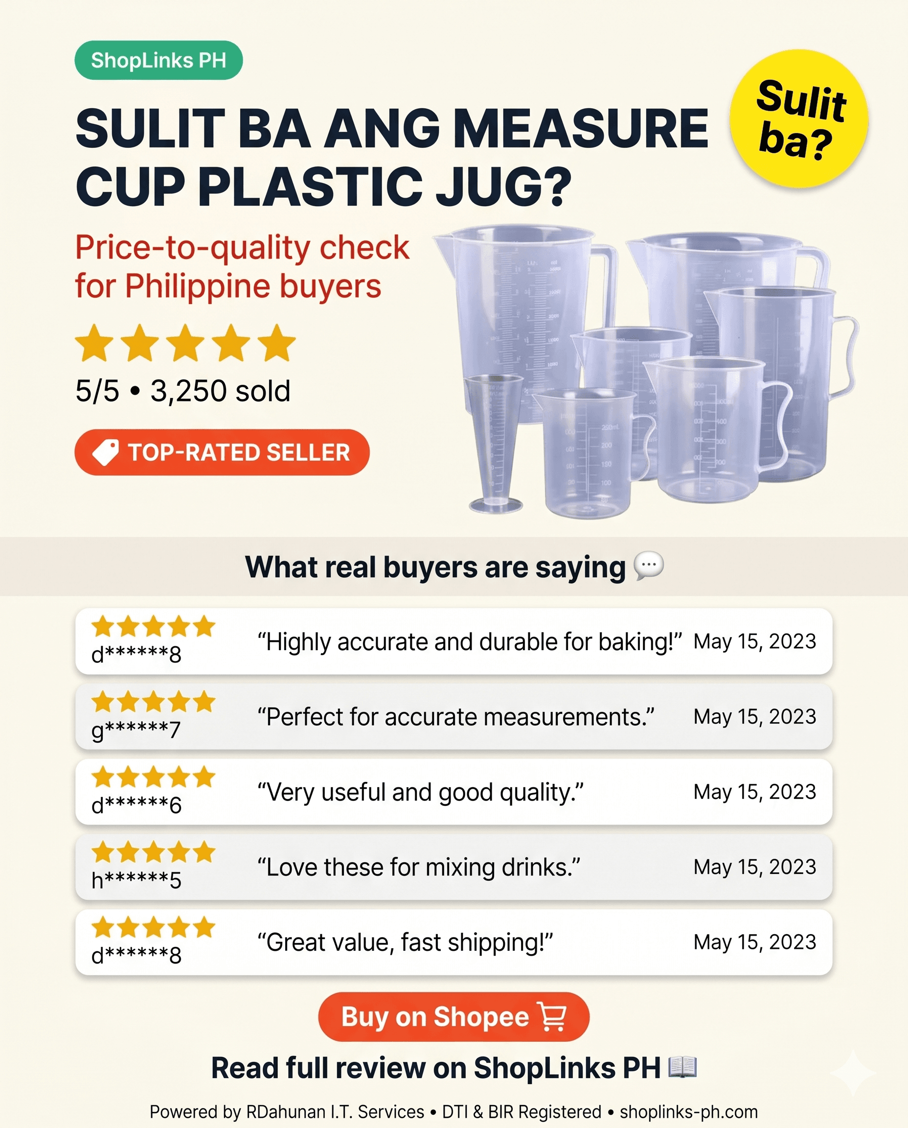 Sulit ba ang Measure Cup Plastic Jug Cup Container? cover