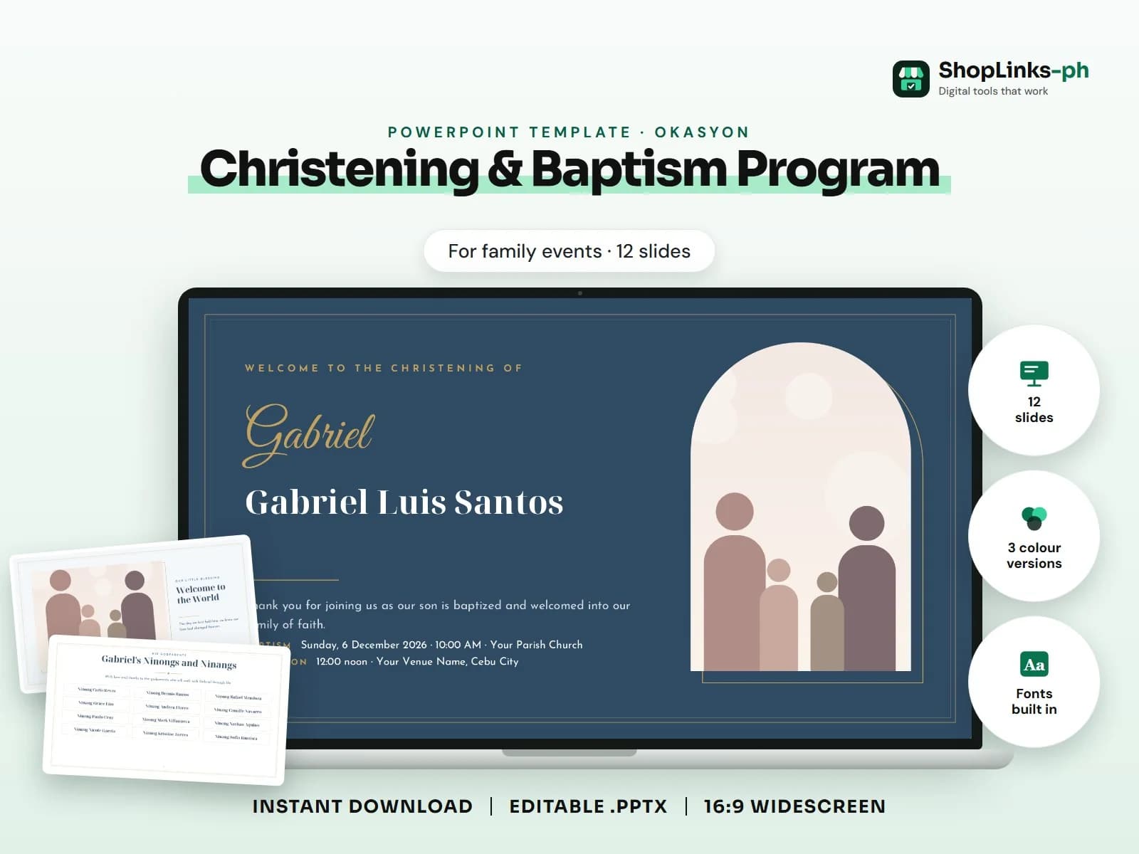 Christening & Baptism Program