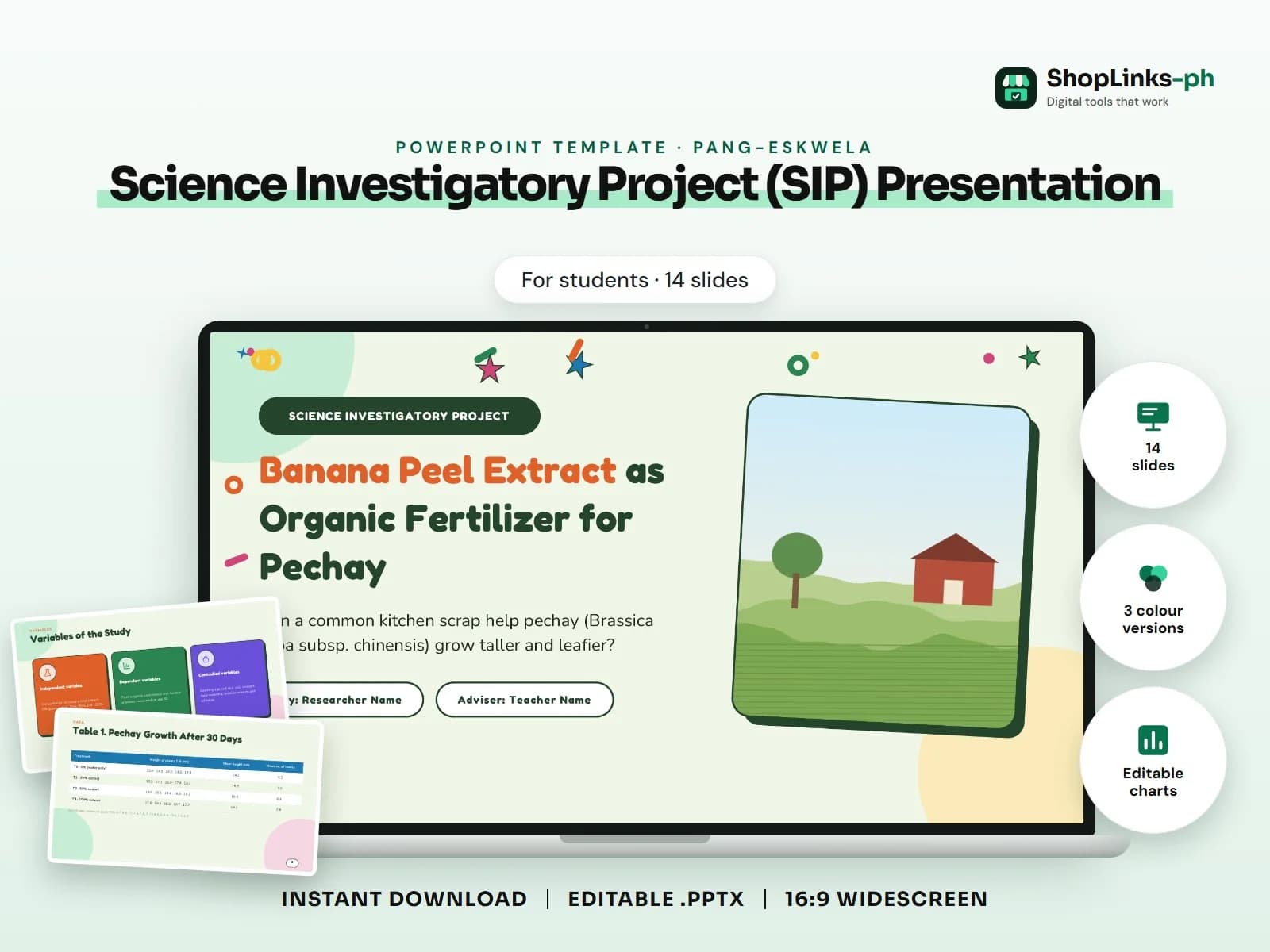 Science Investigatory Project (SIP) Presentation