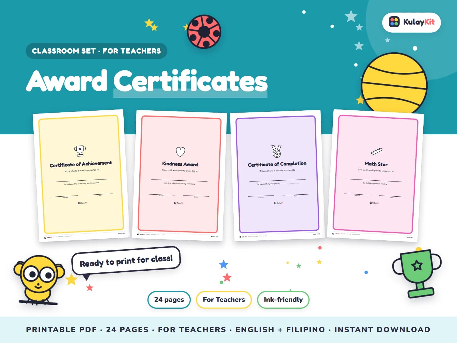Ready-to-print classroom tools for teachers.