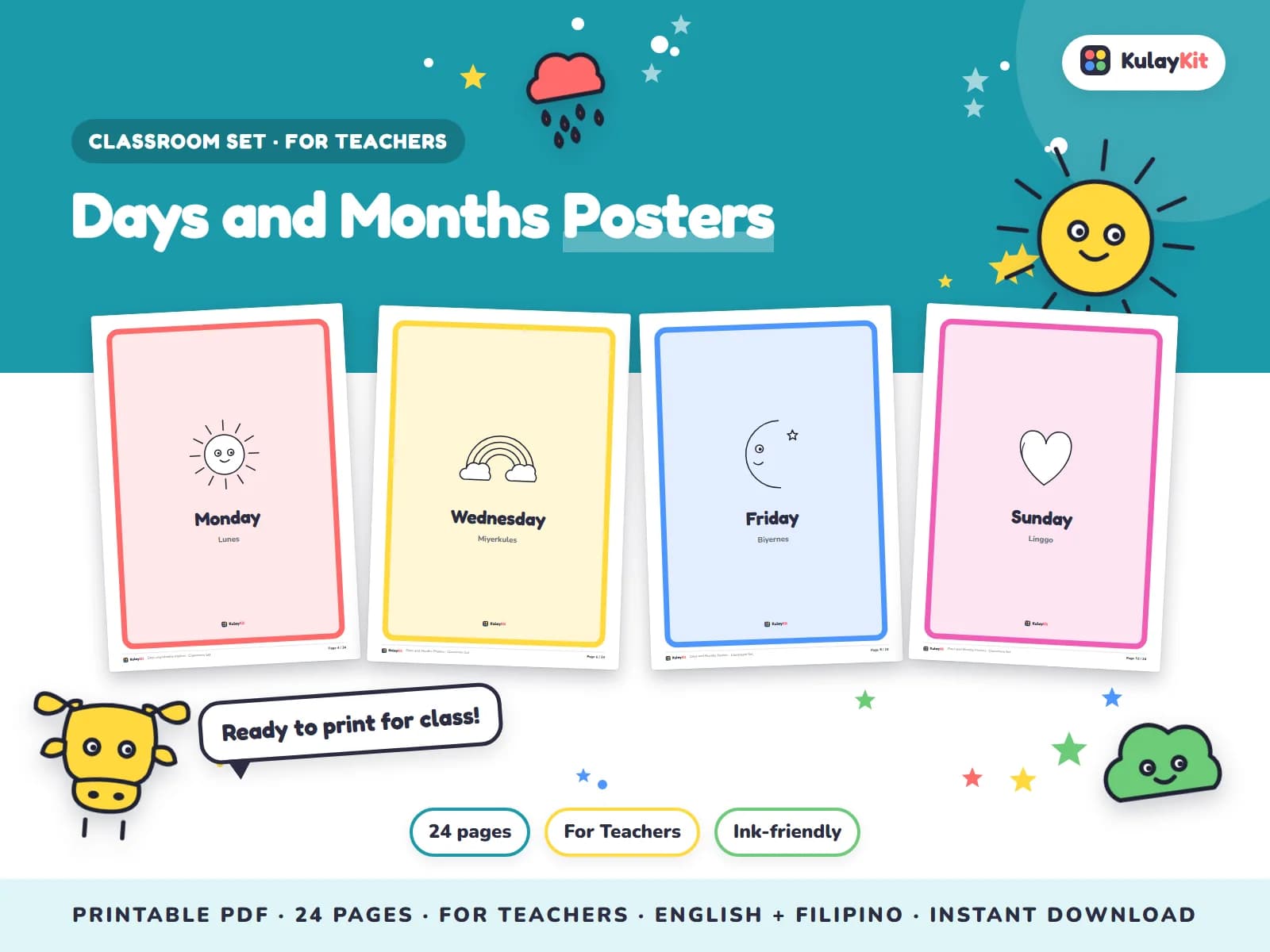 Ready-to-print classroom tools for teachers.