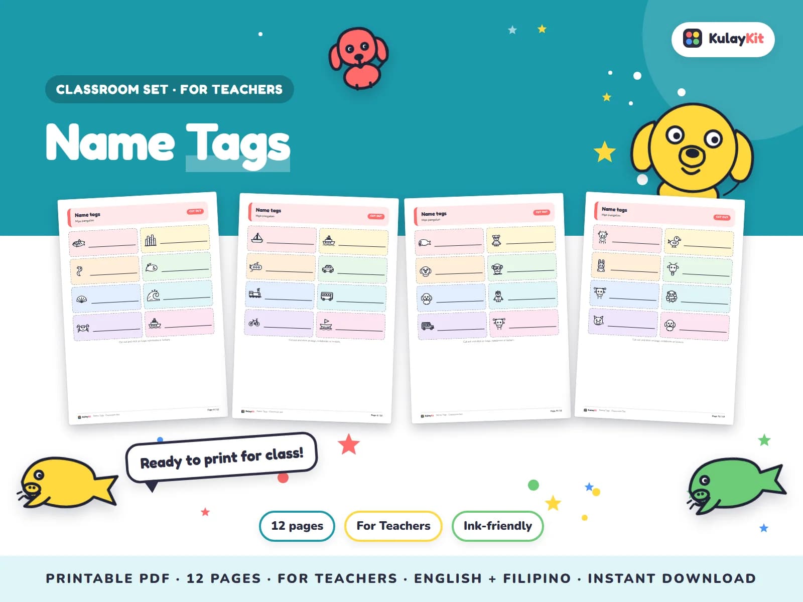 Ready-to-print classroom tools for teachers.