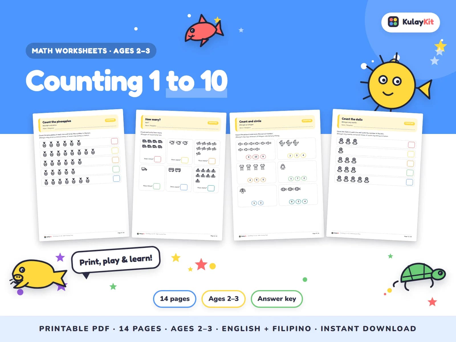 Math practice with clear drills, pictures, and Philippine money.