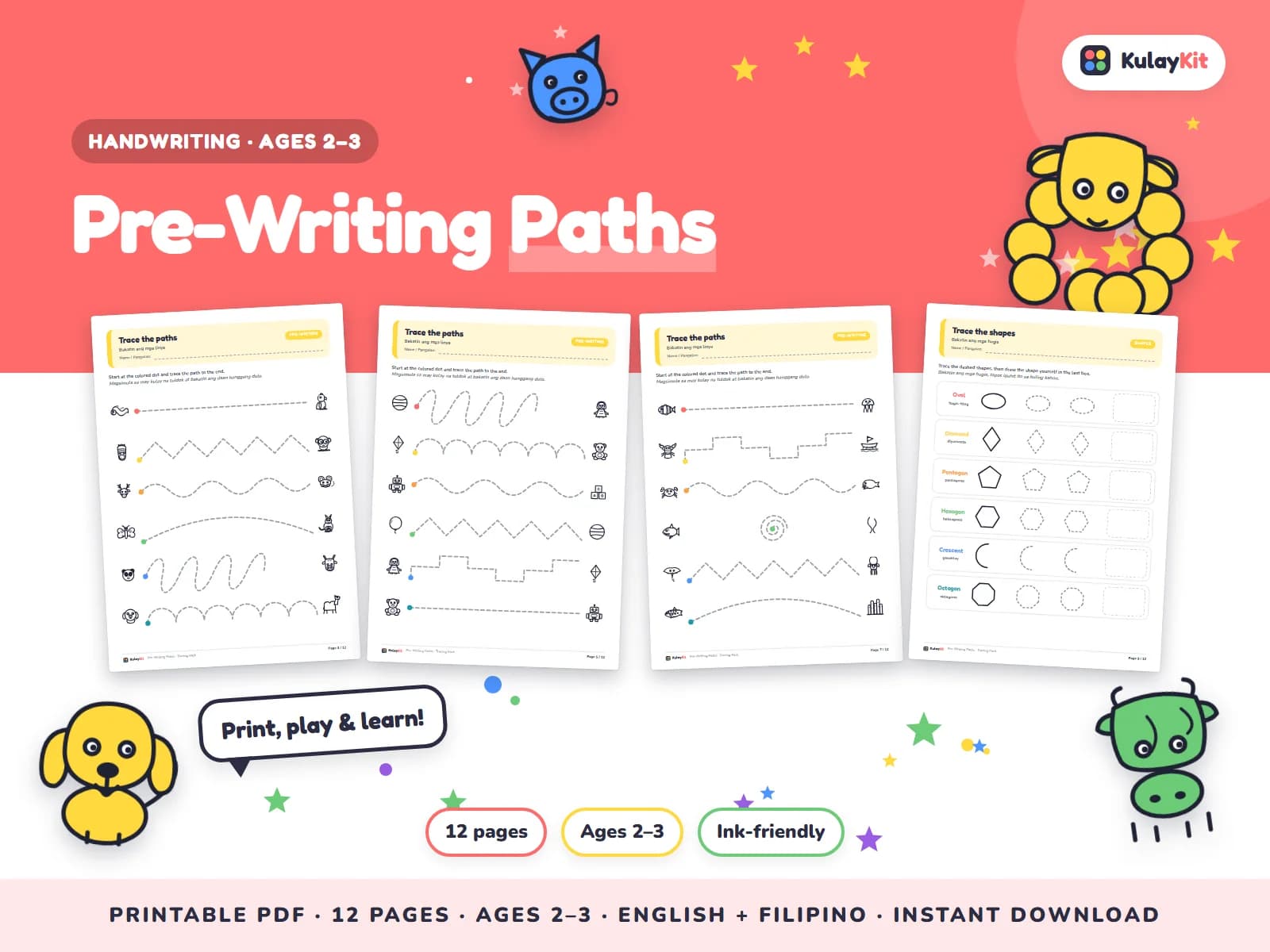 Tracing and handwriting practice that builds confident, neat writing.