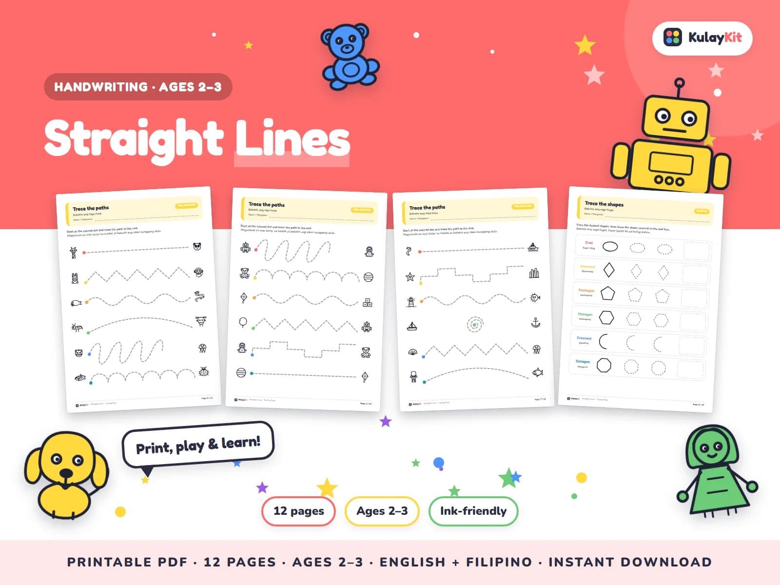 Tracing and handwriting practice that builds confident, neat writing.