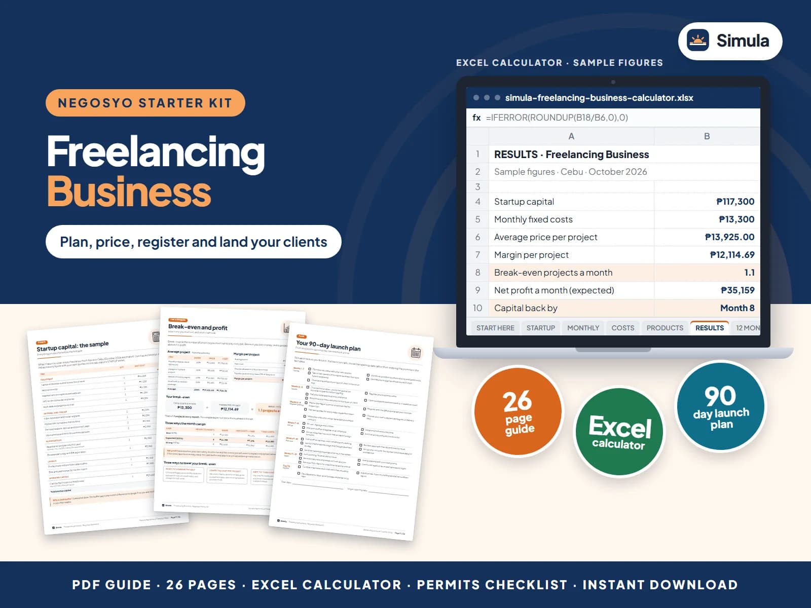 Plan, price, register and land your clients