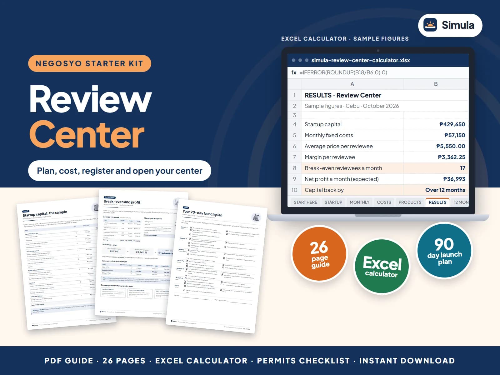 Plan, cost, register and open your center