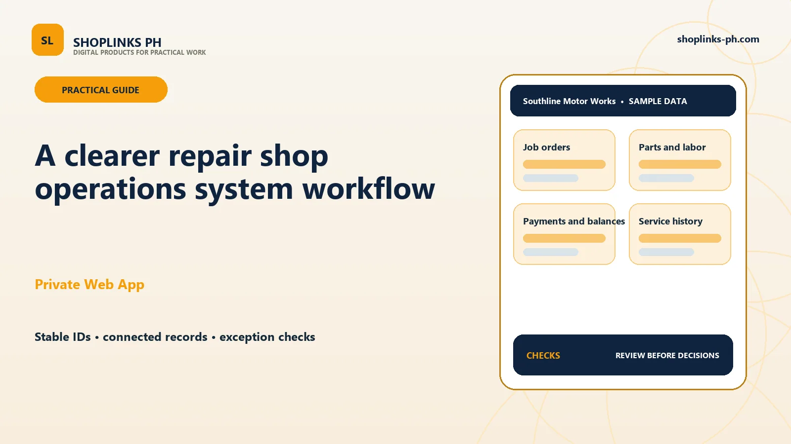 MotorDesk PH: A Practical Operations Workflow